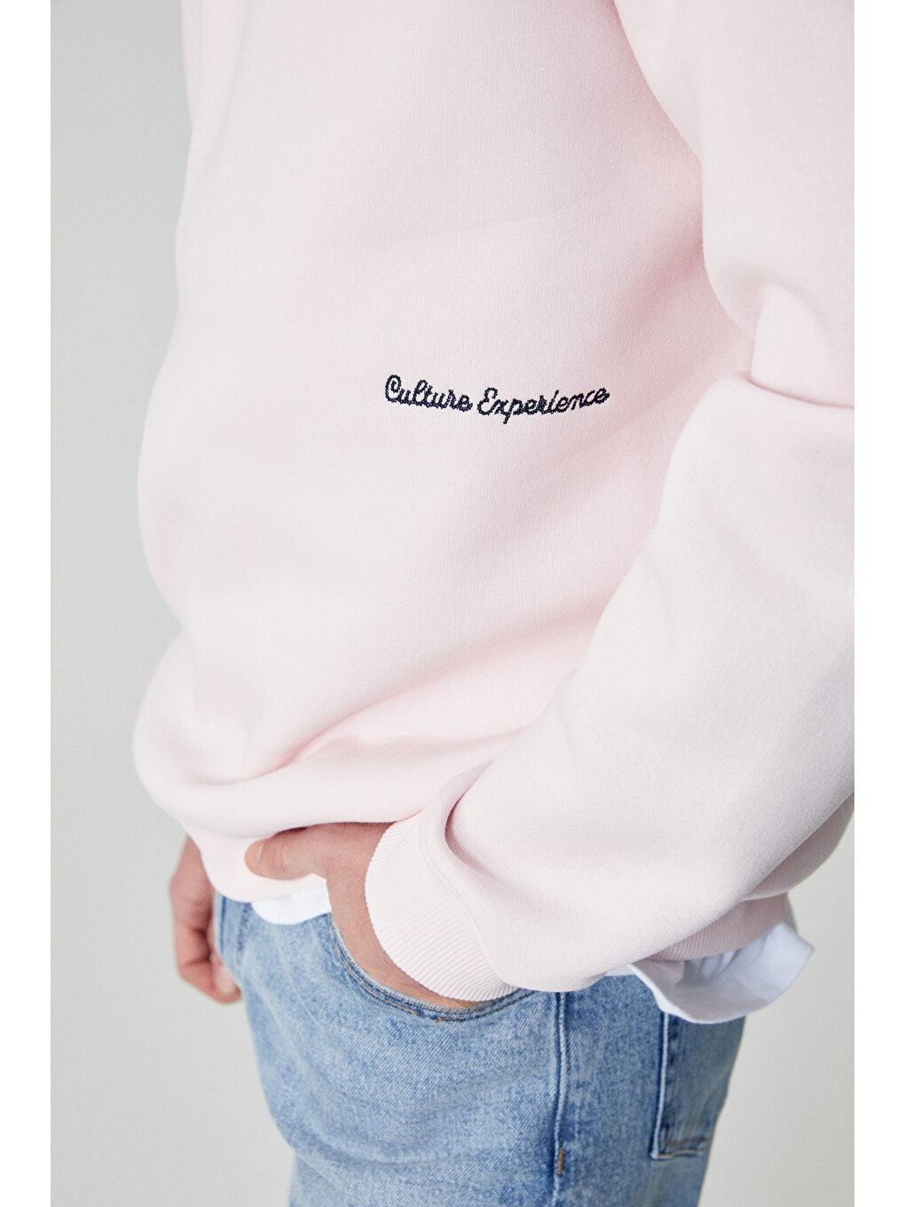 Dane Erkek Organik Kumaşlı Yumuşacık Pembe Sweatshirt-4