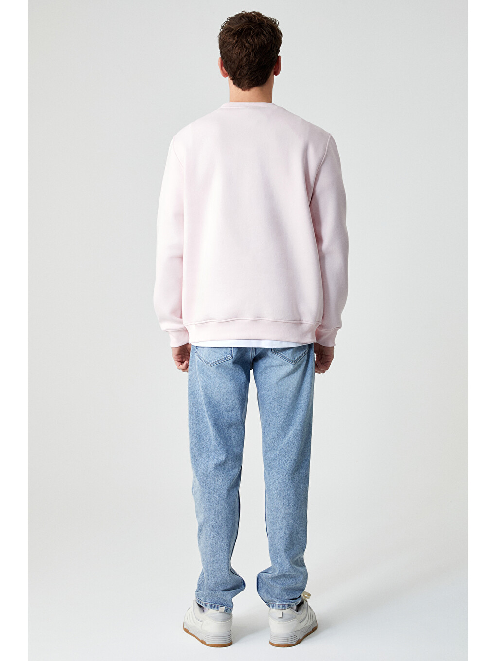 Dane Erkek Organik Kumaşlı Yumuşacık Pembe Sweatshirt-5