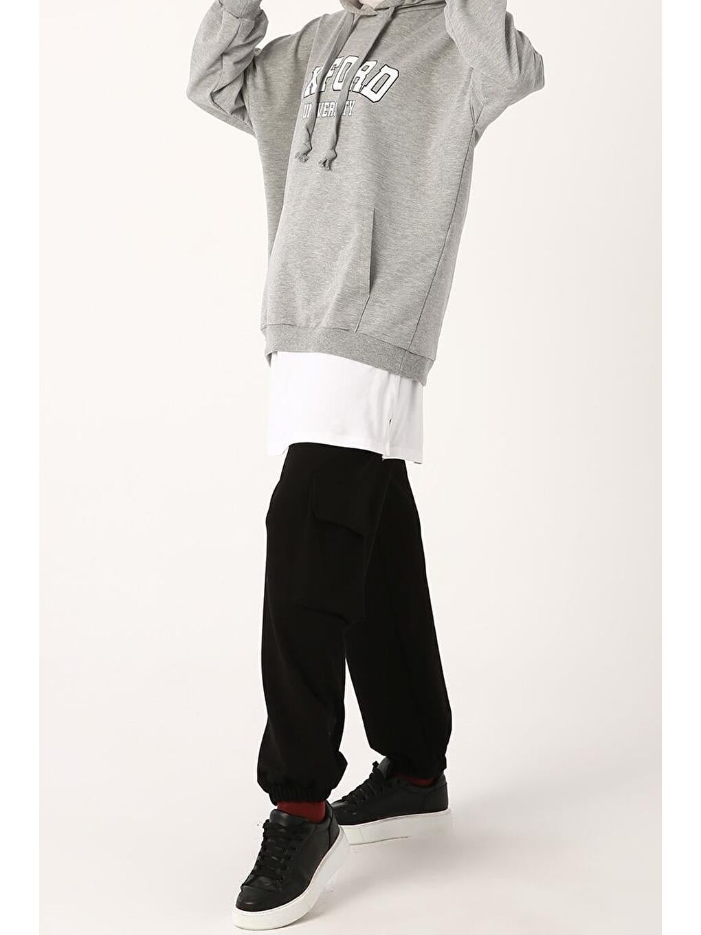 Beyaz-Pamuklu Penye İçlik Etek-2