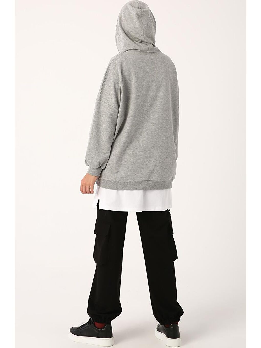 Beyaz-Pamuklu Penye İçlik Etek-3