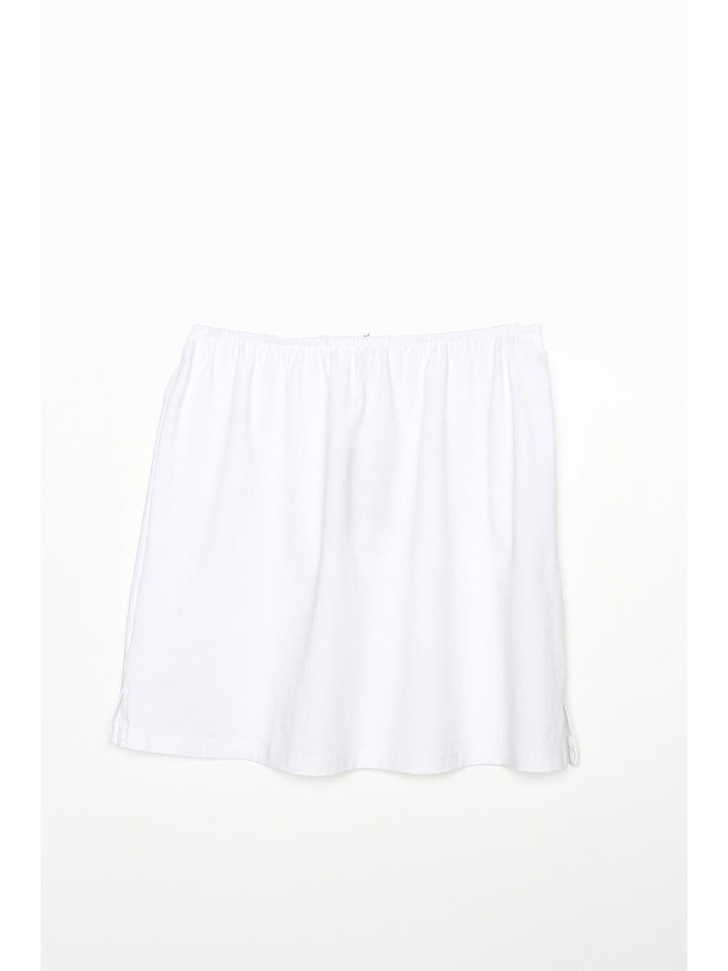 Beyaz-Pamuklu Penye İçlik Etek-6