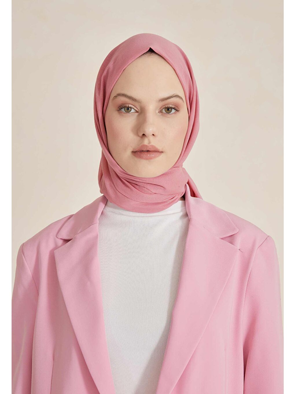 İnce Pamuk Vual Şal Mercan-2