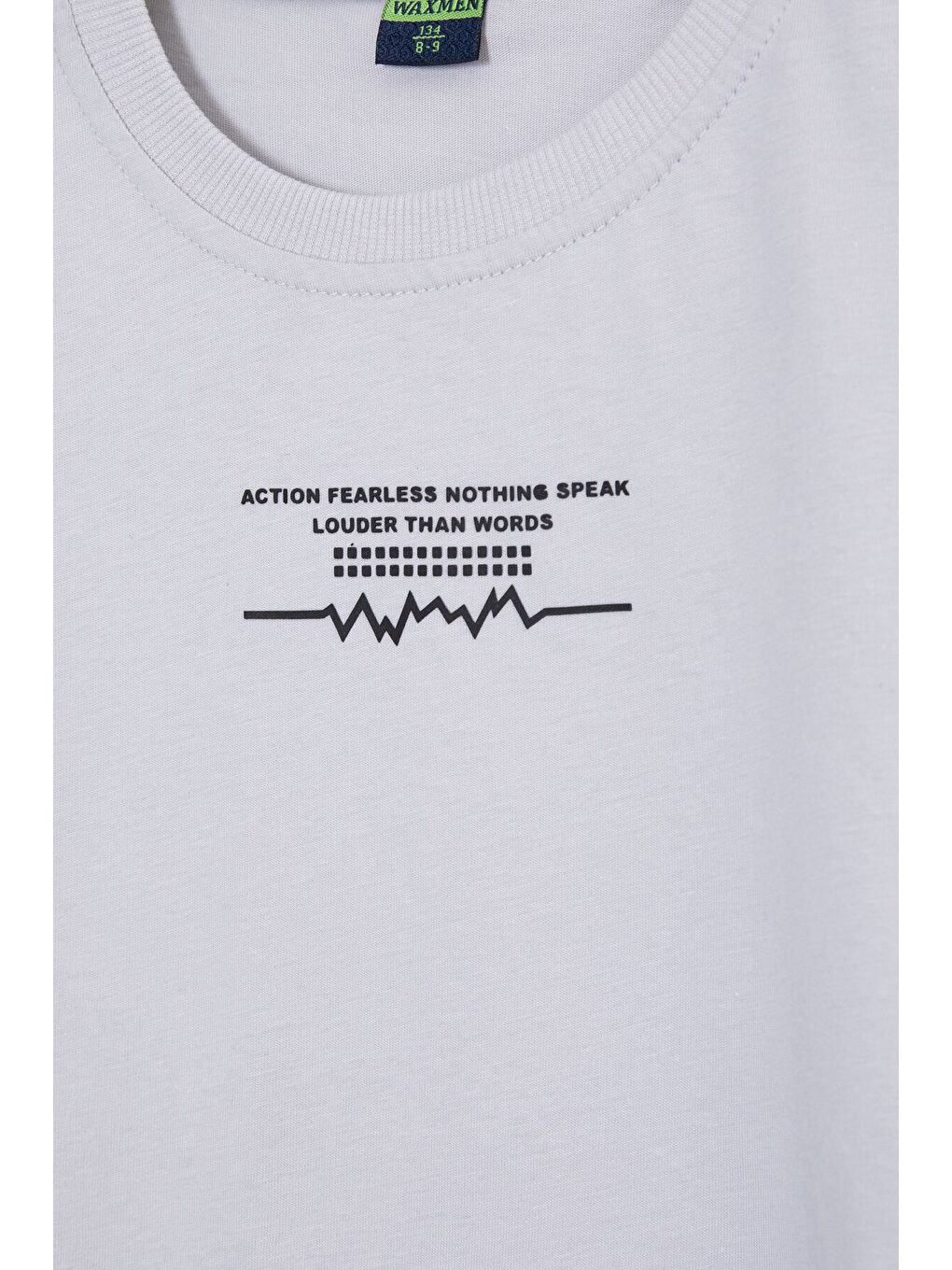 Gri Şerit Detaylı Yazılı Tişörtlü Erkek Çocuk Şortlu Takım 23769-2