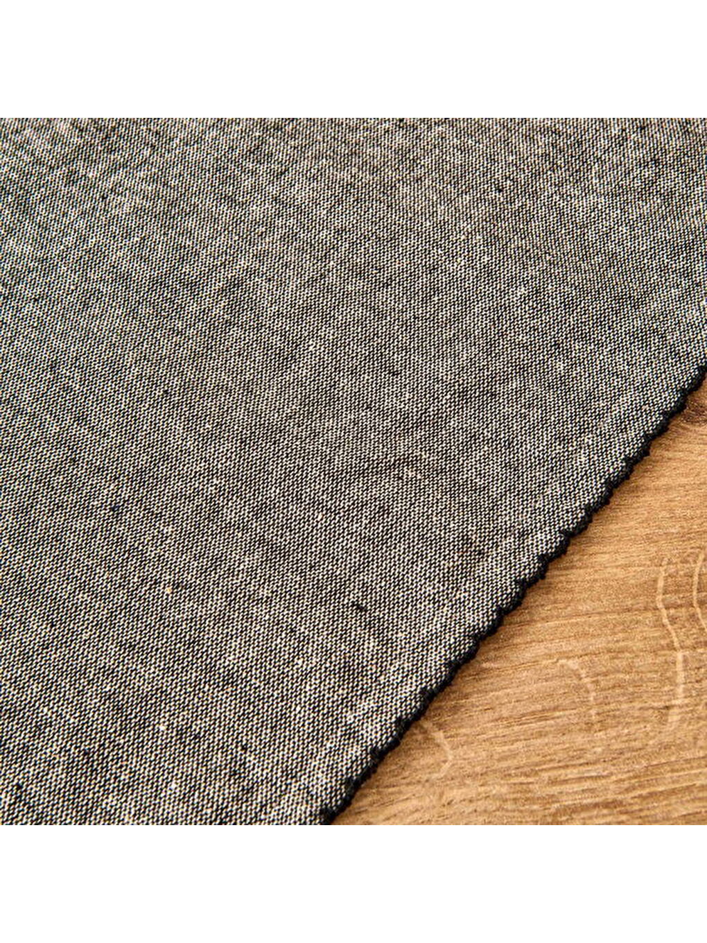Soft Rustik Masa Örtüsü - Siyah - 140x200 cm-1