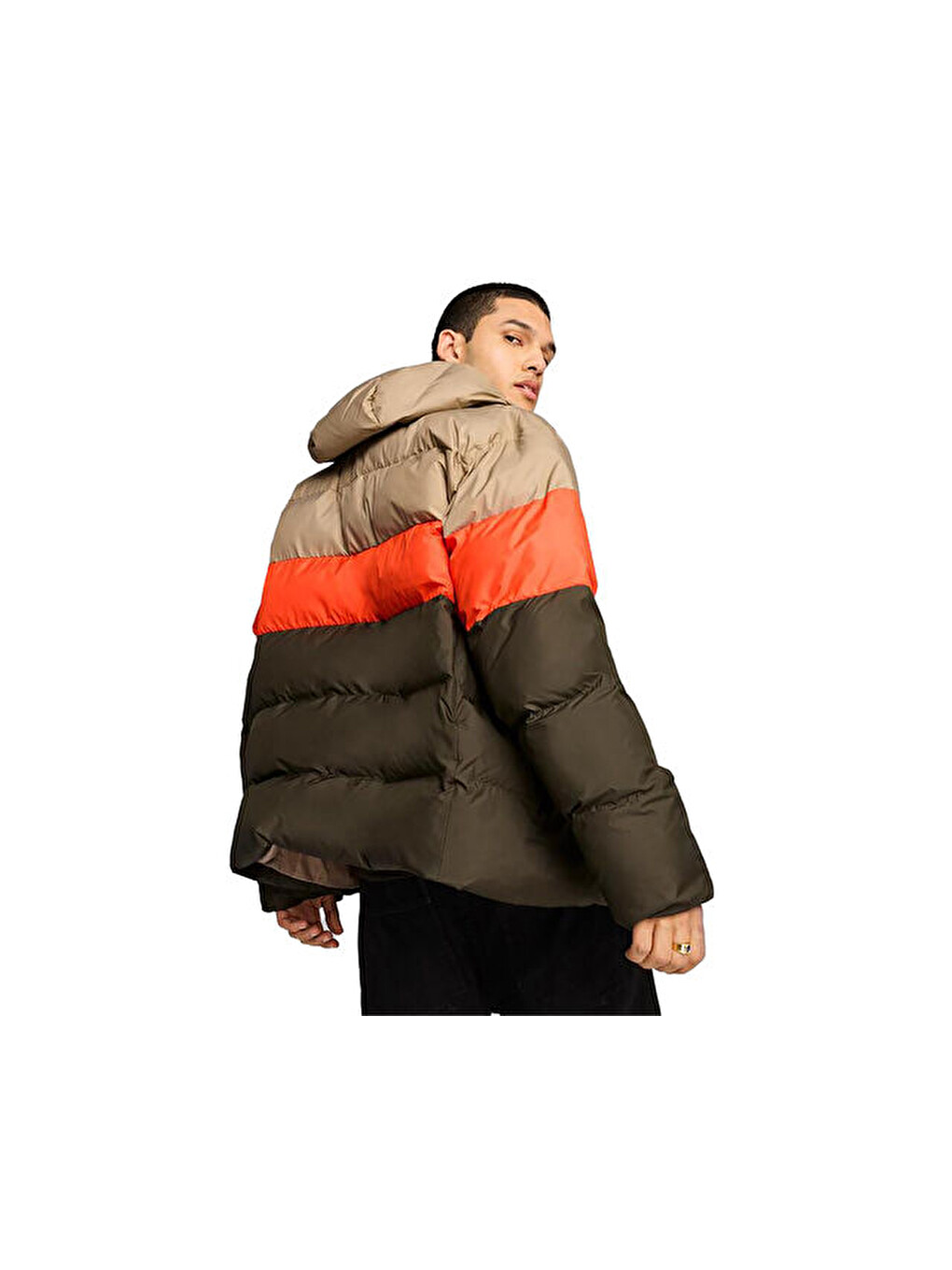Karışık Poly Puffer Jacket Erkek Günlük Mont 62712370 Renkli-1