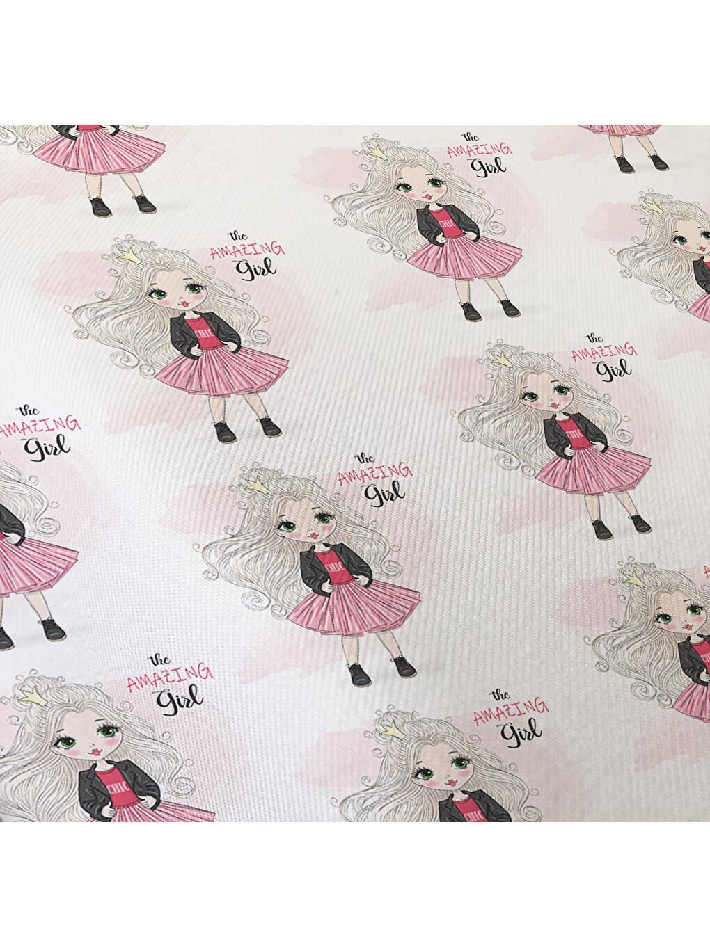 Karışık Çift Taraflı Prenses Kız Desenli Çarşafsız 2'li Takım  Tek Kişilik Nevresim Takımı 160x220 Cm-2