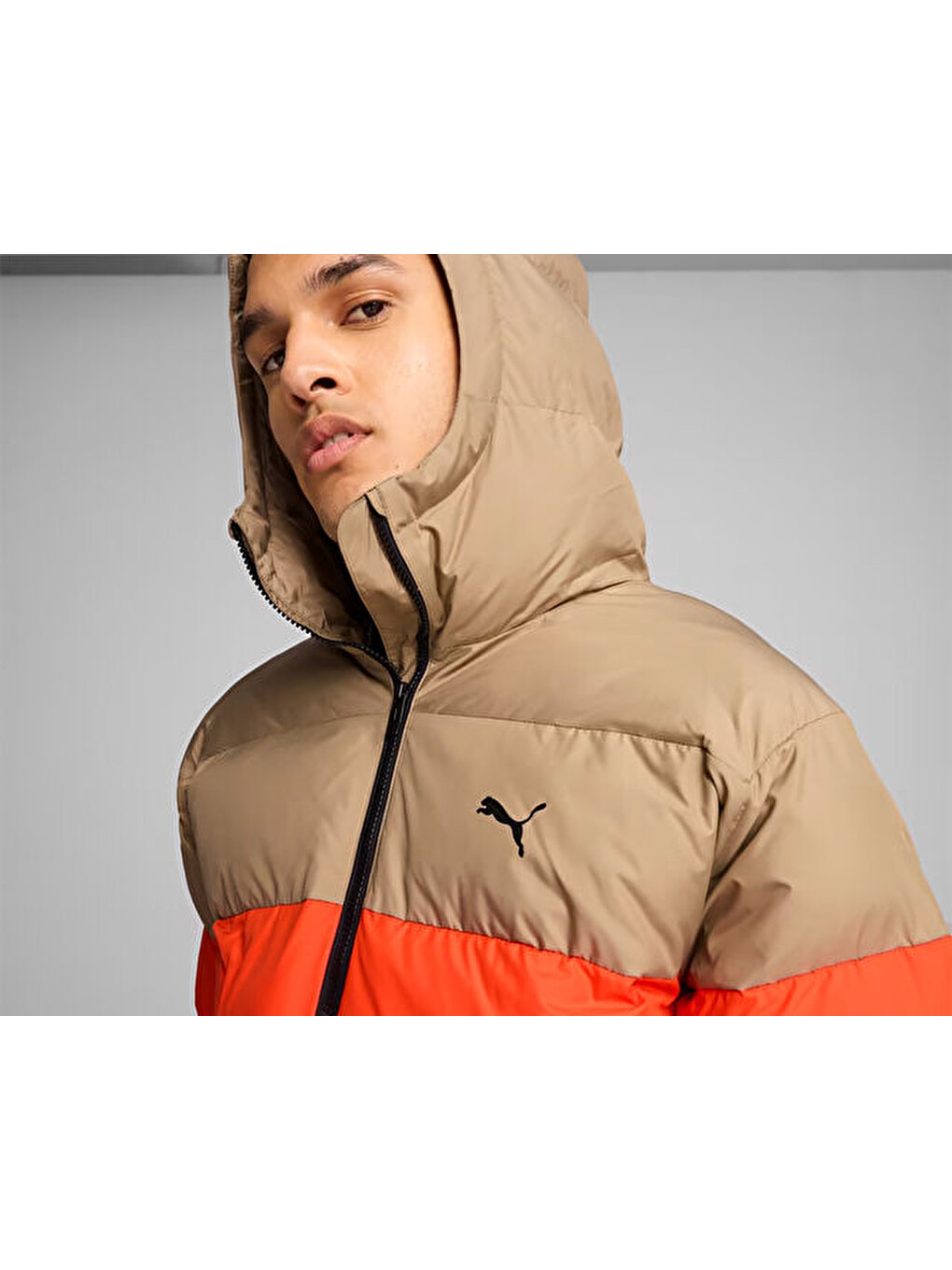Karışık Poly Puffer Jacket Erkek Günlük Mont 62712370 Renkli-3
