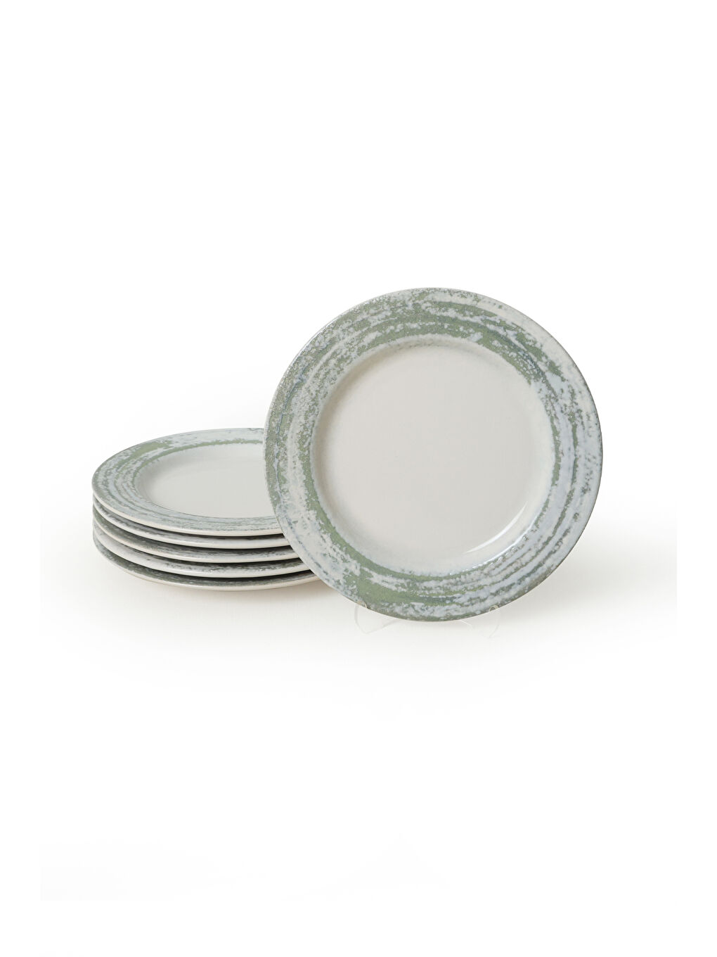 Karışık Vintage Green Assos Pasta Tabağı 22 Cm 6 Adet-4