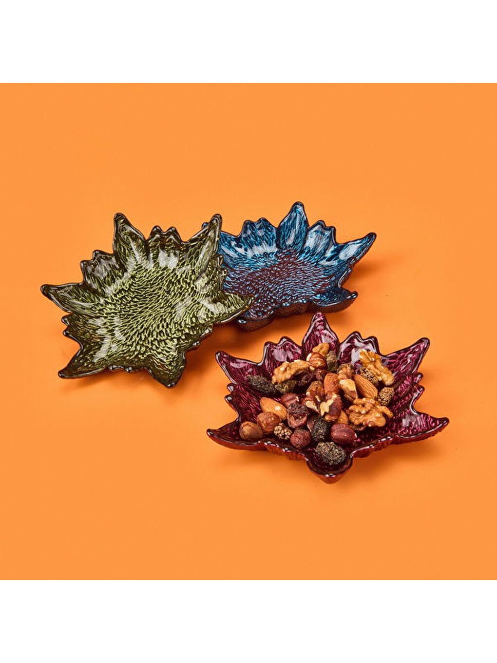 Karışık Kitchen Armoni 3'lü Çerezlik Seti - Renkli - 15 cm-4