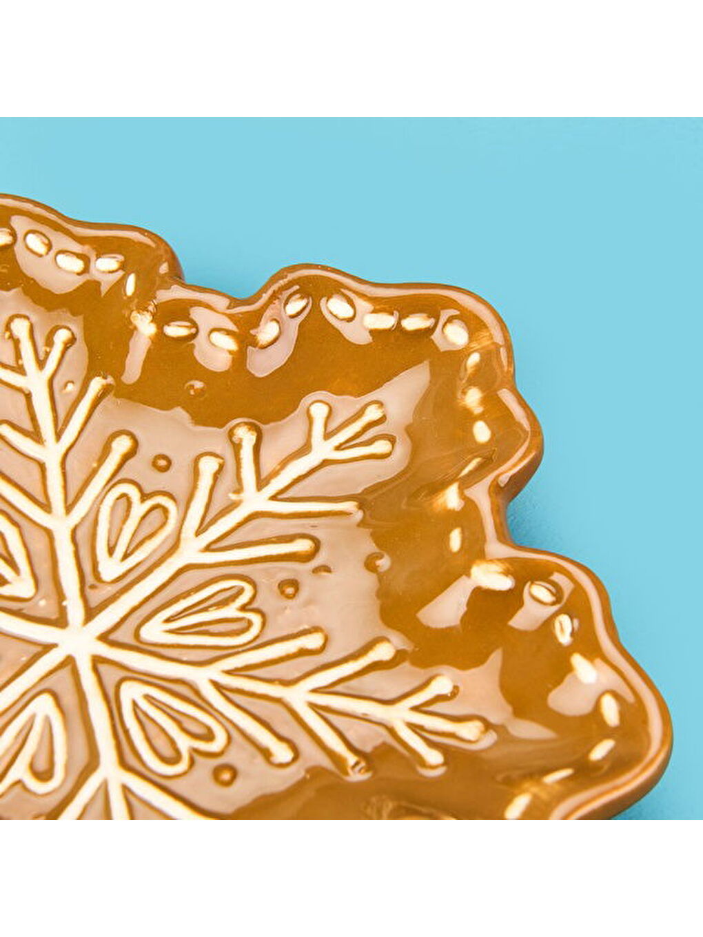 Kitchen Kar Tanesi Seramik Sunum Tabağı - Kahverengi-2