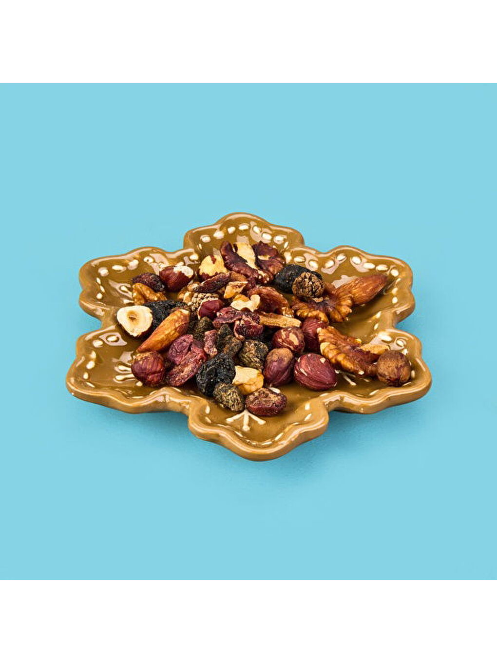 Kitchen Kar Tanesi Seramik Sunum Tabağı - Kahverengi-3