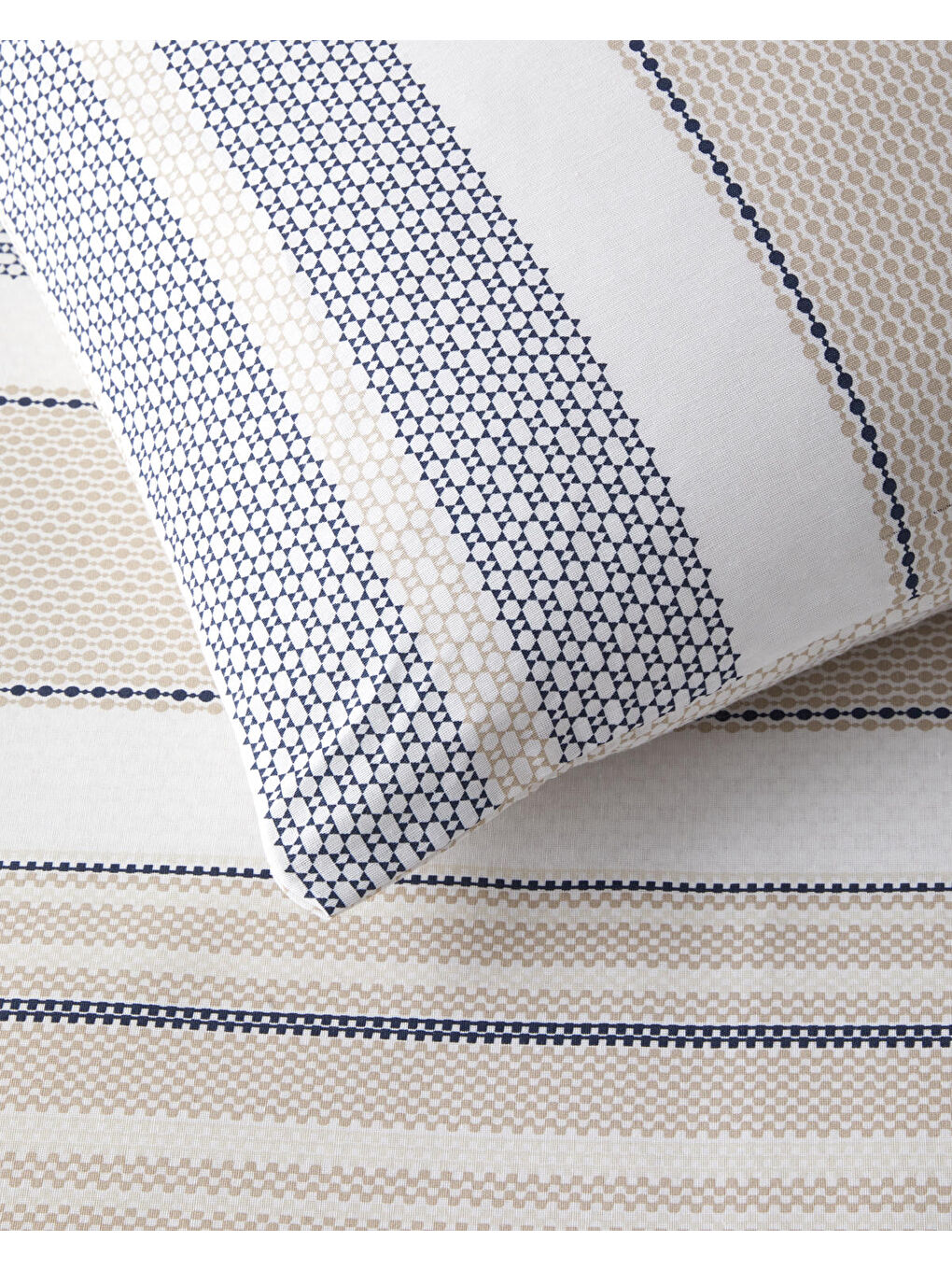 Pure Line Kolay Ütülenir Tek Kişilik Nevresim Takımı 160x220 cm Bej-3