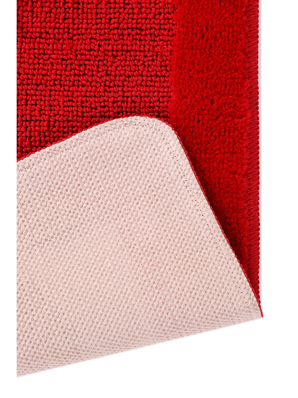 Doğal Kaymaz Taban Banyo Paspas Uzun Ömürlü Yumuşak Su Emici Yazılı Smile-Kırmızı-3