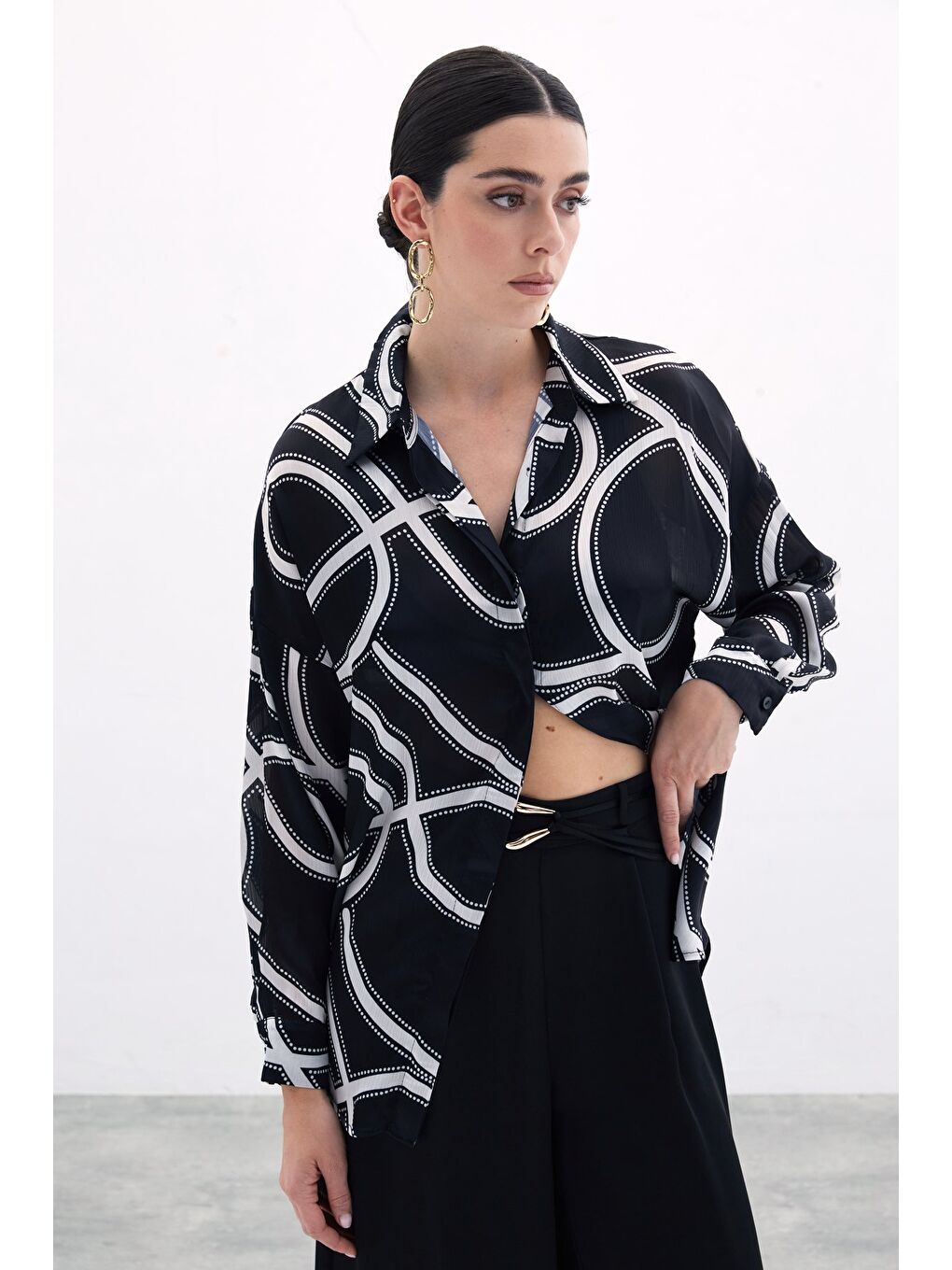 Salaş Gömlek - Siyah-2