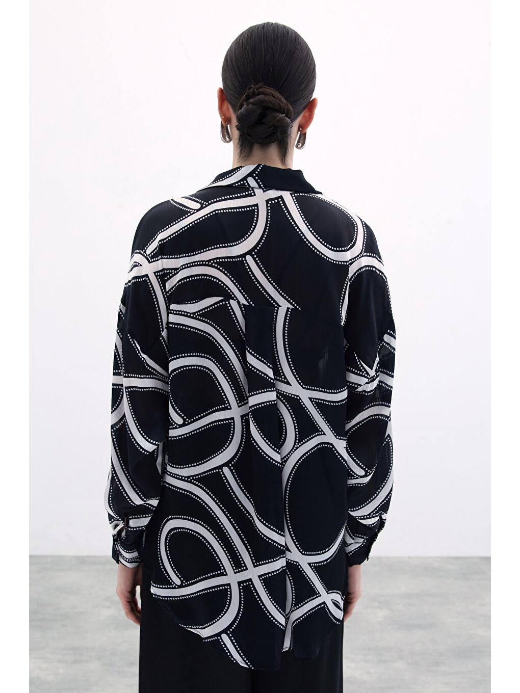 Salaş Gömlek - Siyah-6