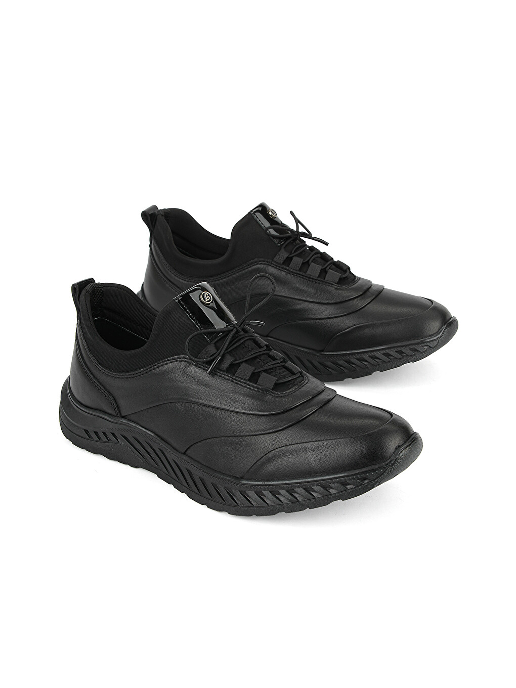 Erkek Hakiki Deri Sneaker 1631037z24101 Siyah-3