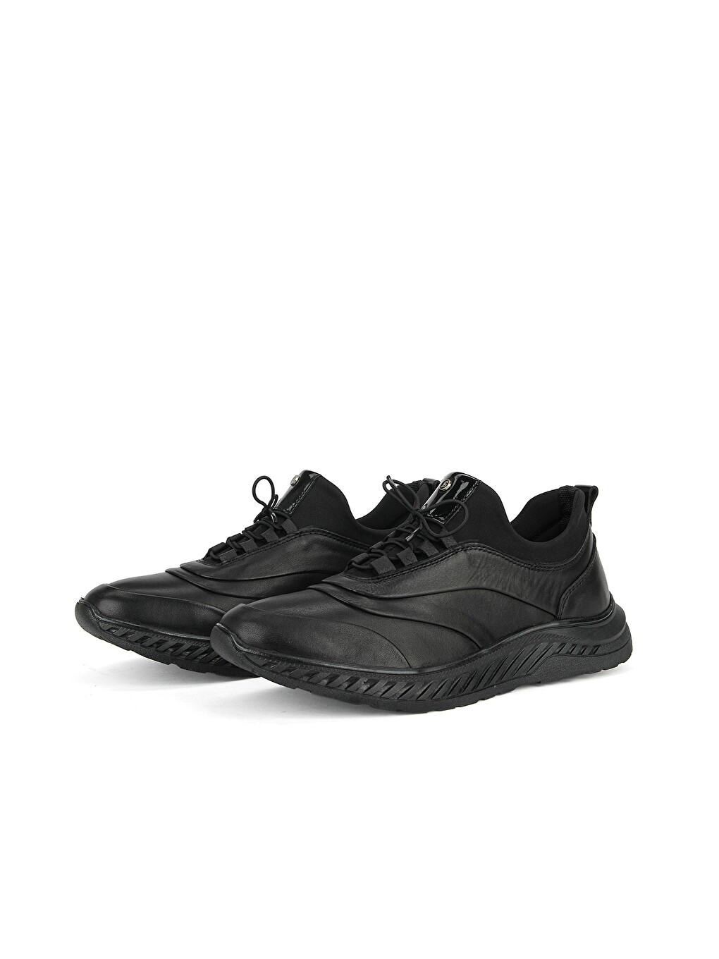 Erkek Hakiki Deri Sneaker 1631037z24101 Siyah-6