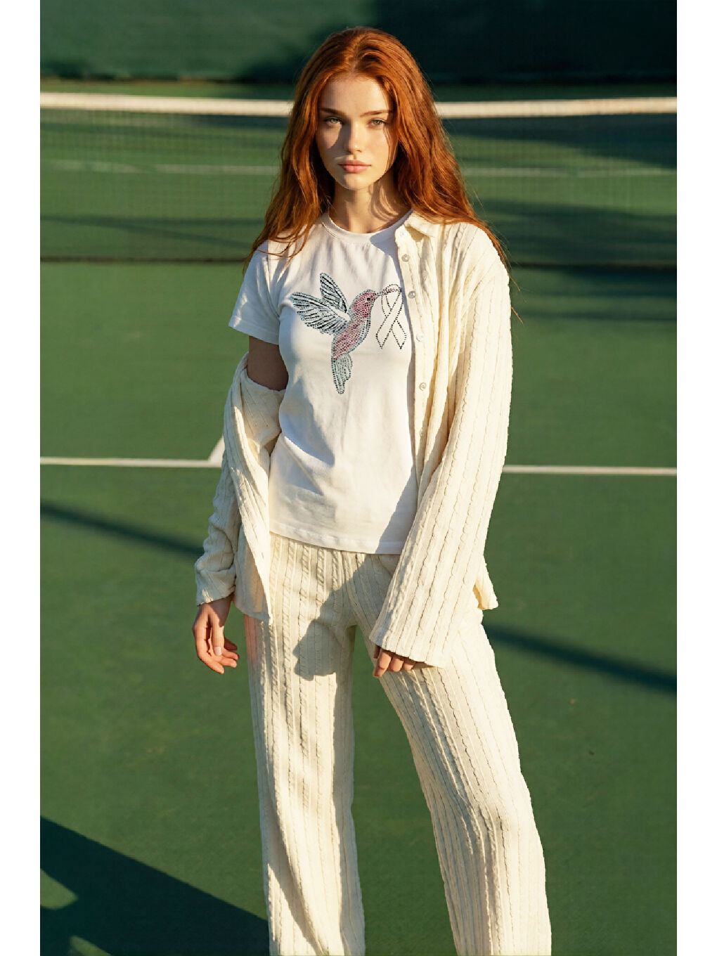 Ekru Kız Çocuk 3'lü Takım 10-17 Yaş 12543-1