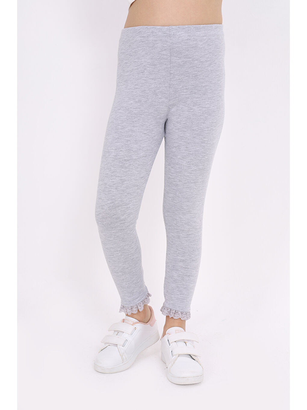 Gri Kız Çocuk Tayt