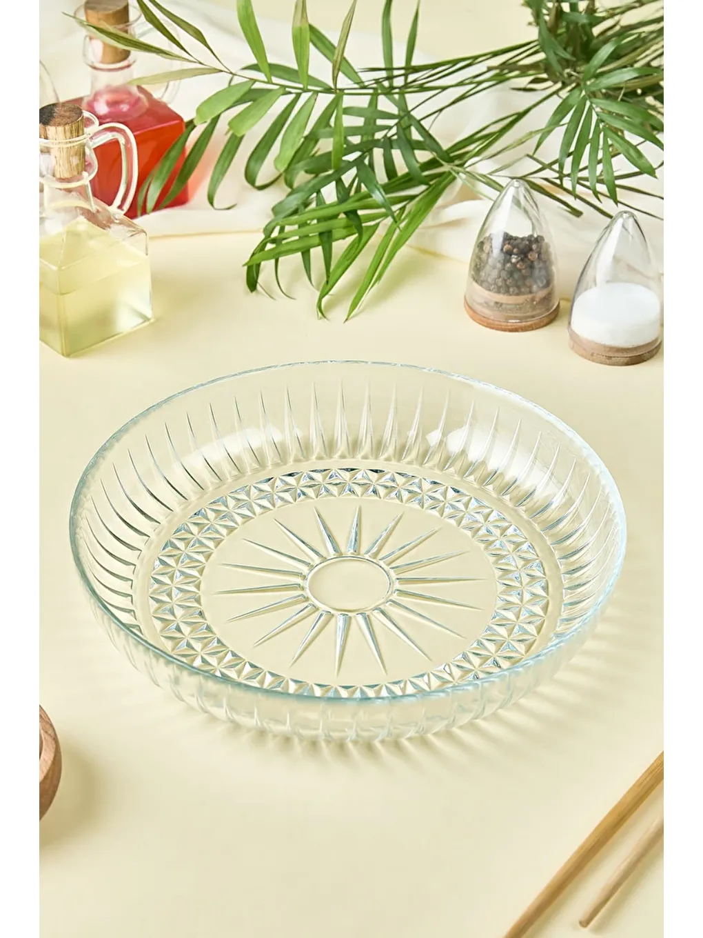 Karışık Icon Cam Salata Kasesi 24 CM-2