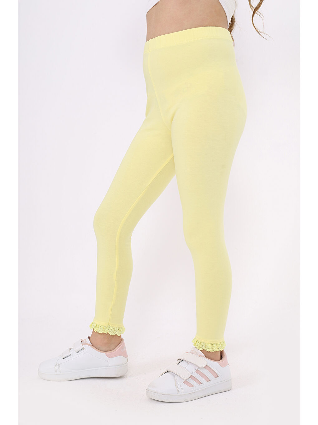 Sarı Kız Çocuk Tayt-1