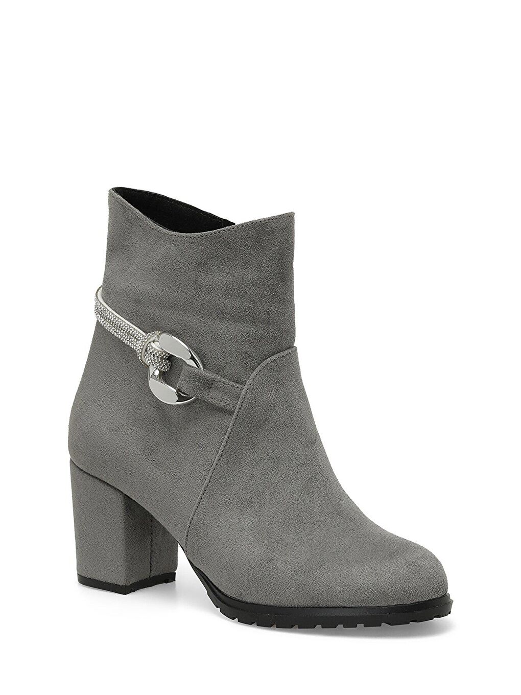 Gri PAMELA 3PR GRI Kadın Topuklu Bot-1