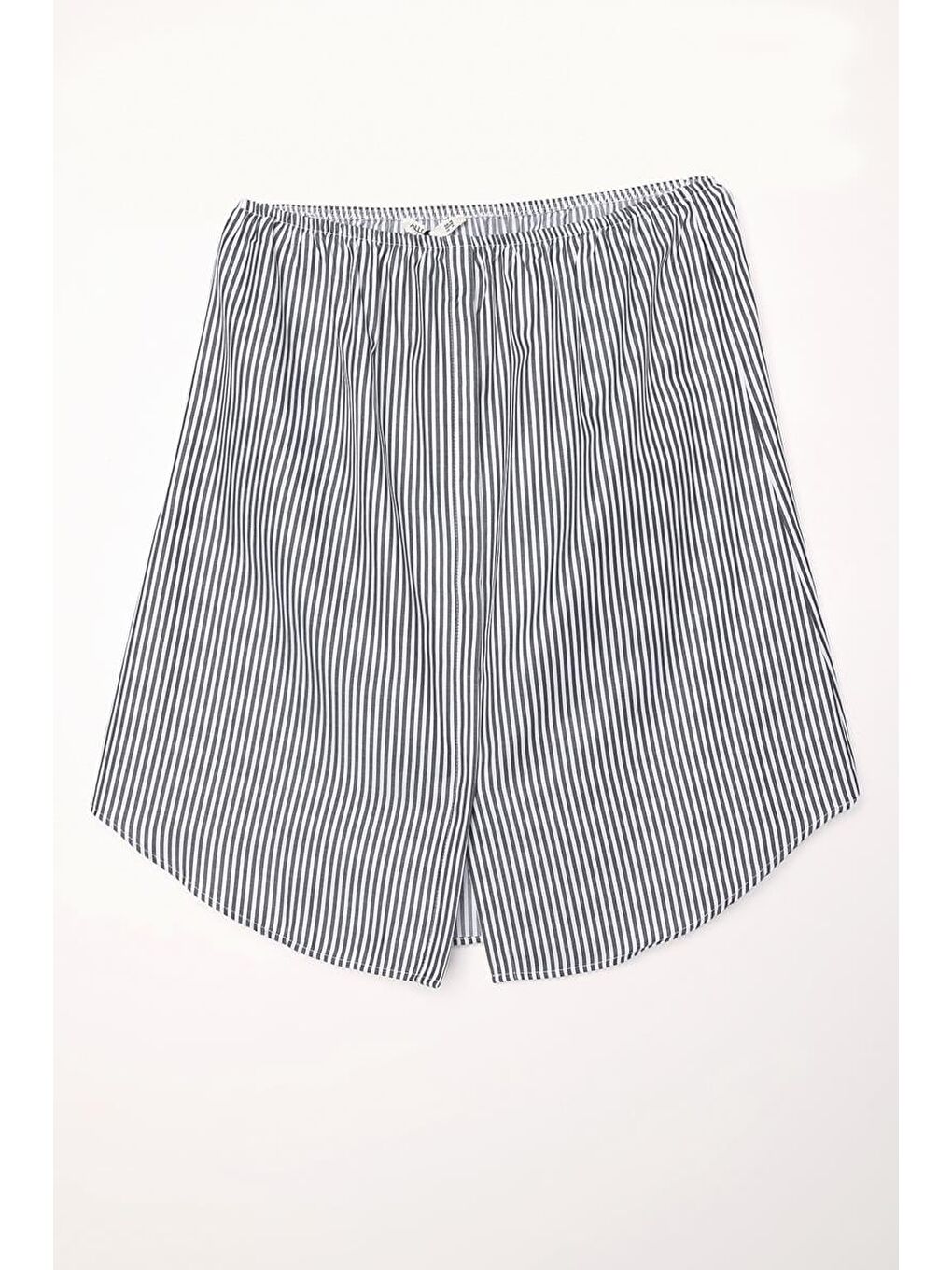 Siyah-Beyaz-İçlik Pamuklu Gömlek Etek-3