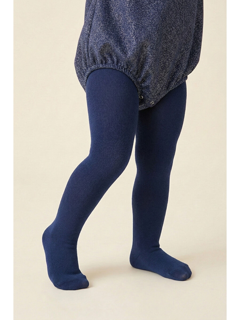 Lacivert Kız Çocuk Pamuk Külotlu Çorap