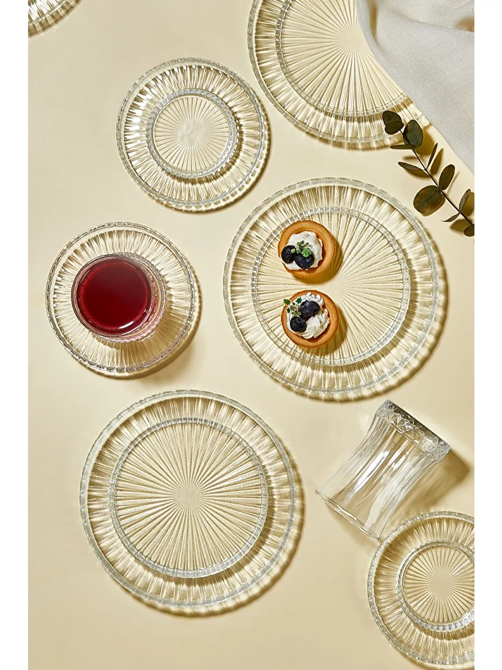 Renksiz Riva 18 Parça Çay Takımı Seti-1