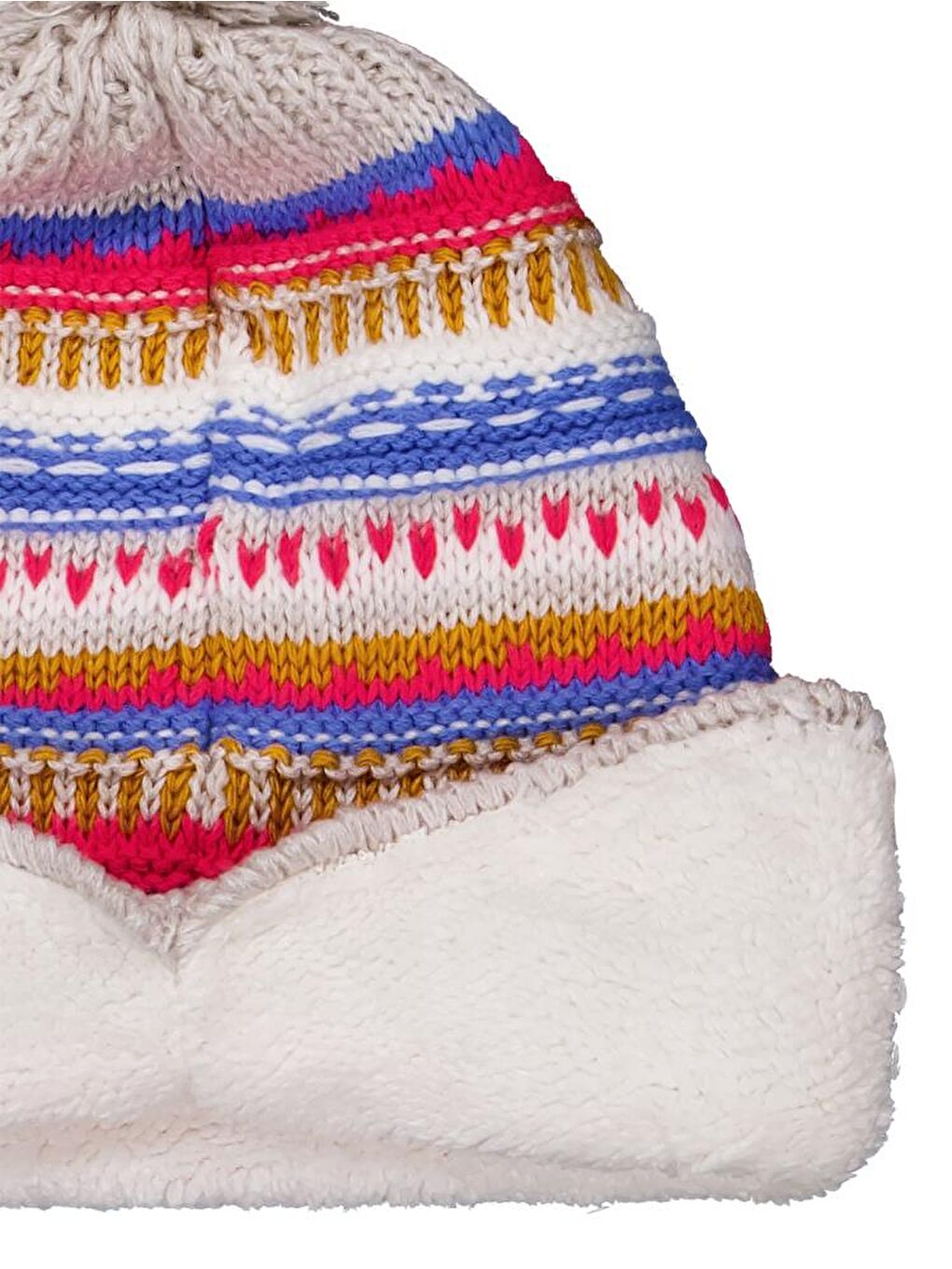 Girls 2-5 Yaş Atkı Bere Eldiven Set - Bej Standart-1