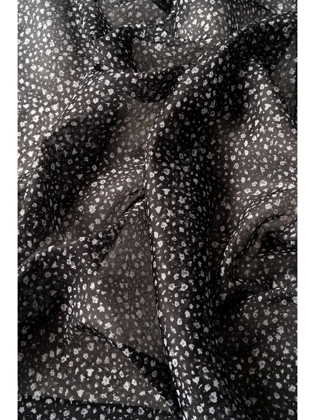 Antrasit Kadın Çakıl Desen Pamuksu Soft Eşarp-2