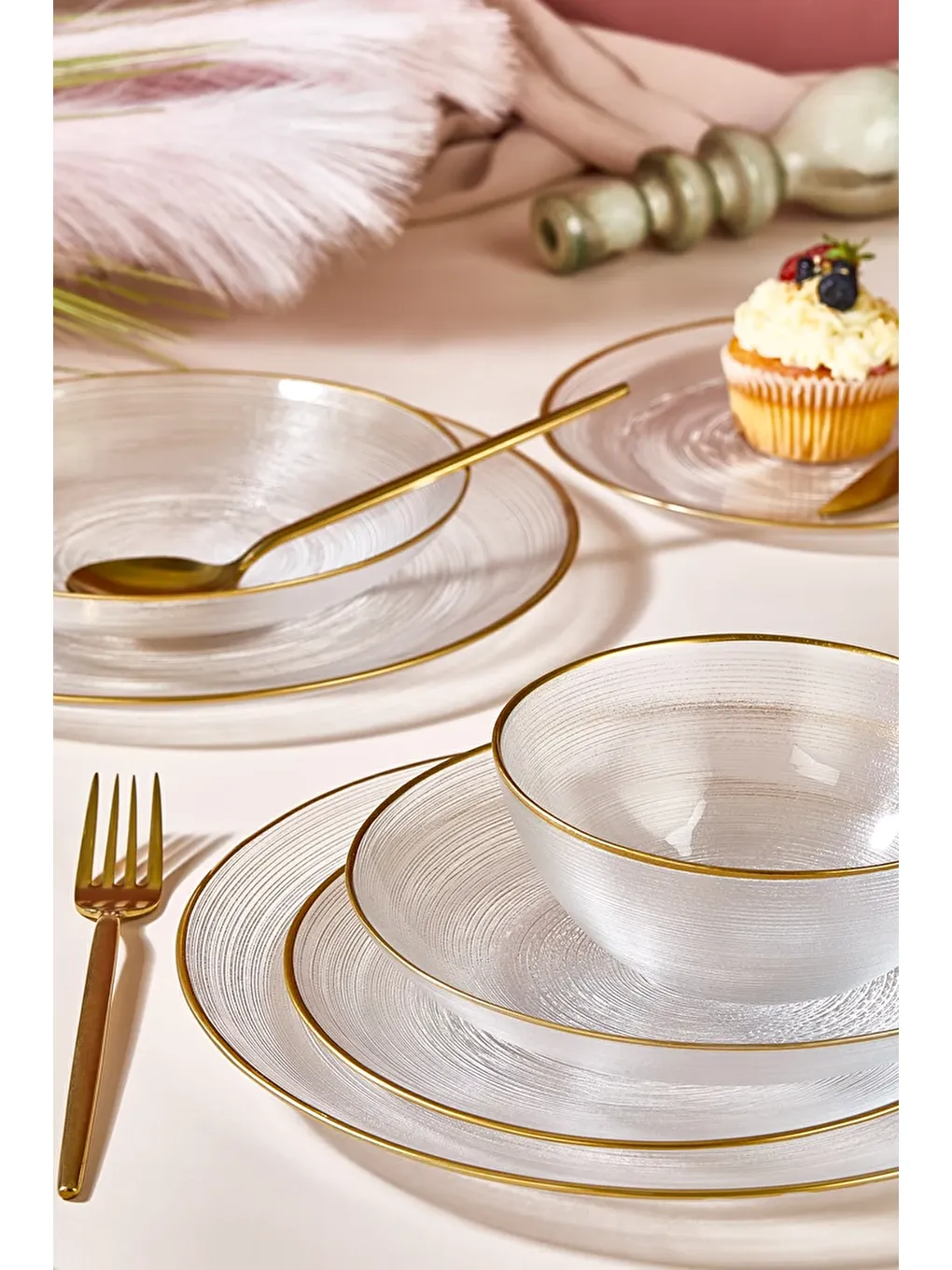 Renksiz Ares 24 Parça Yemek Takımı - 6 Kişilik-2