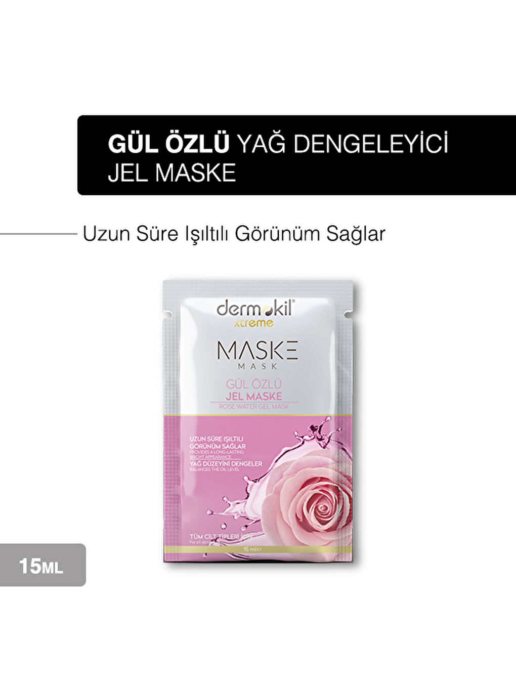 Gül Özlü Jel Maske 15 ml-1