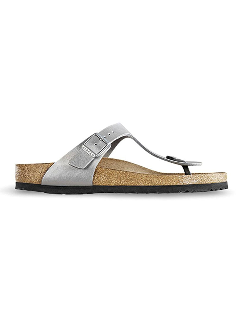 Gri Kadın Terlik 043851 BIRKENSTOCK NOS GIZEH BF SILVER-3