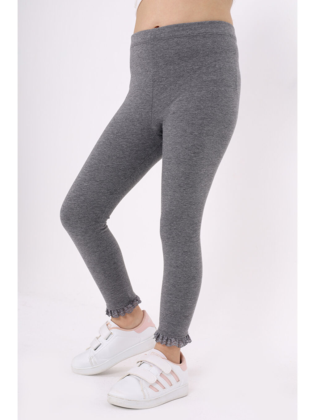 Antrasit Kız Çocuk Tayt-4