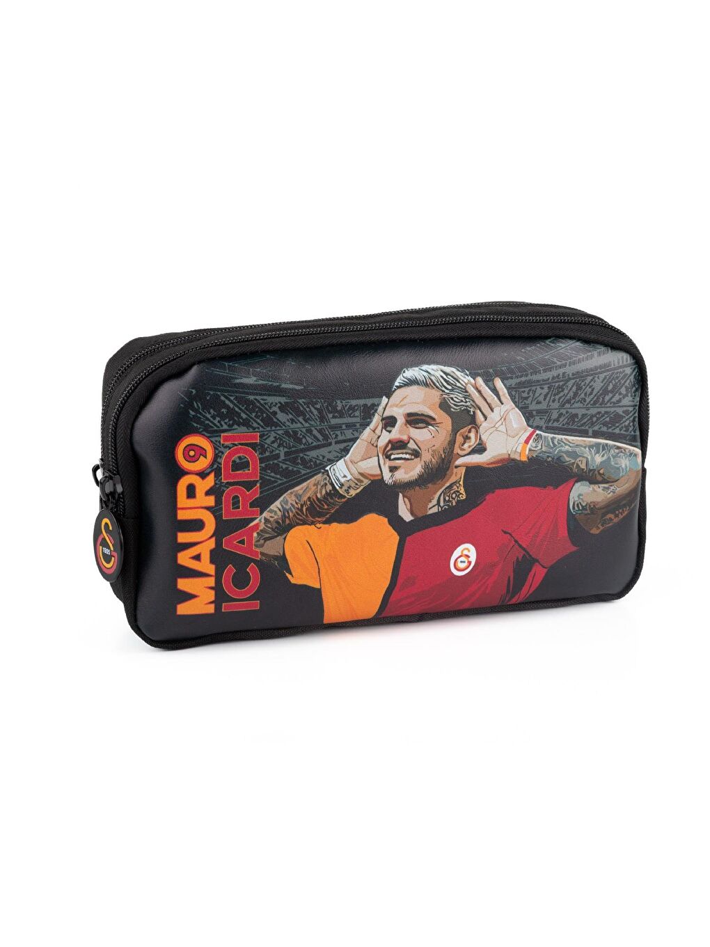 2 Bölmeli Mauro Icardi Suni Deri Anaokulu Çantası + Beslenme Çantası + Kalemlik-5