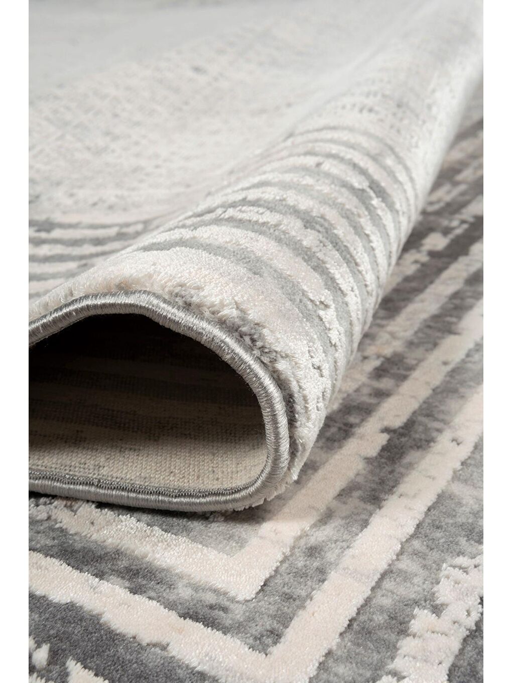 Gri Granada 6078 Akrilik Modern Dokuma Halı-80x300-1