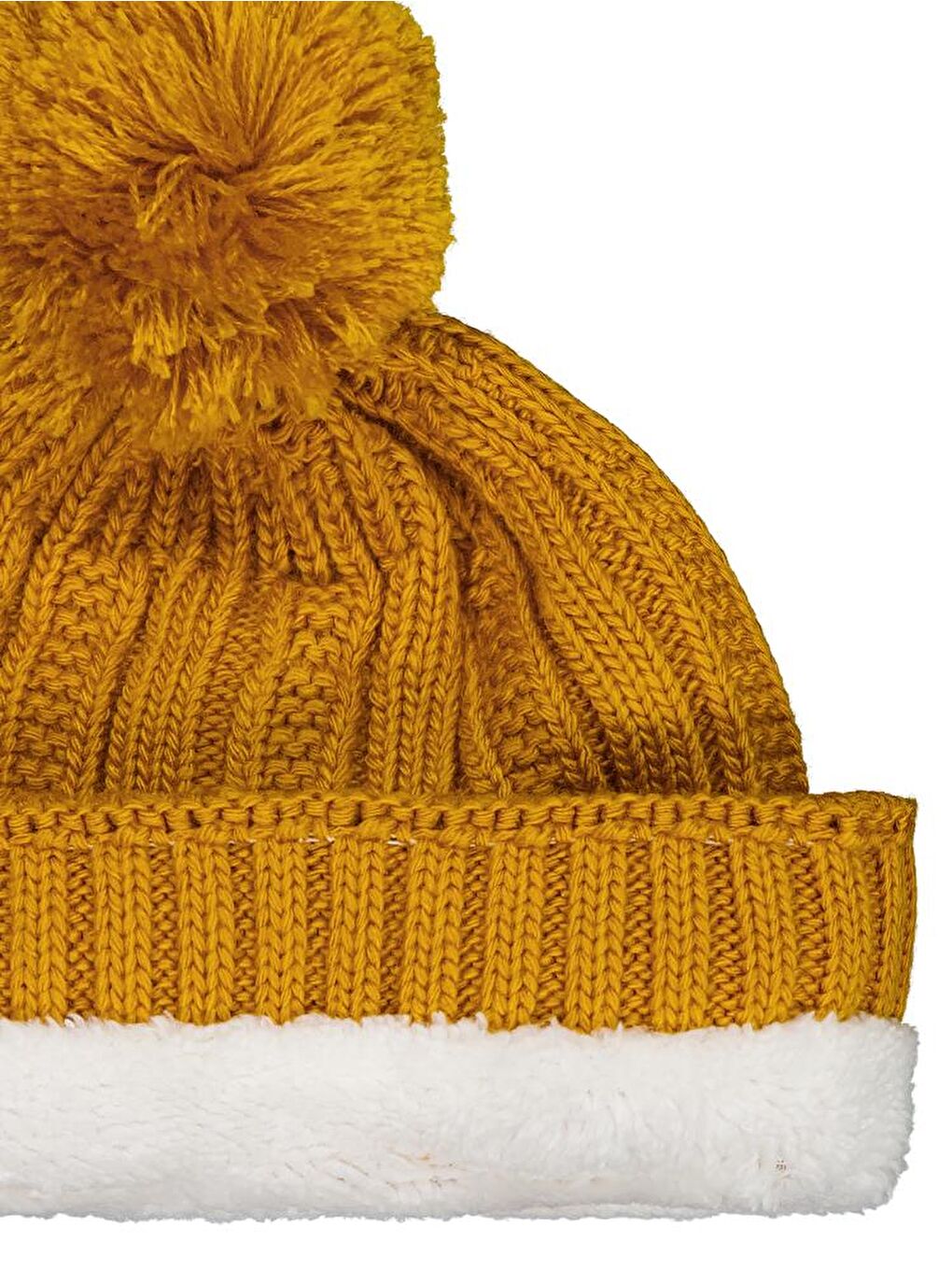 Sarı Boys 2-5 Yaş Atkı Bere Eldiven Set - Hardal Standart-1