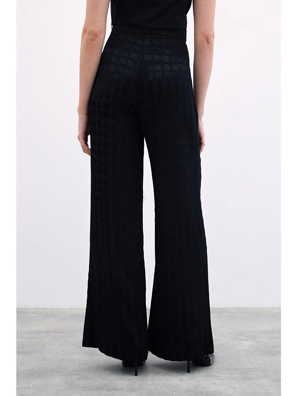 Bol Paça Pantolon - Siyah-5