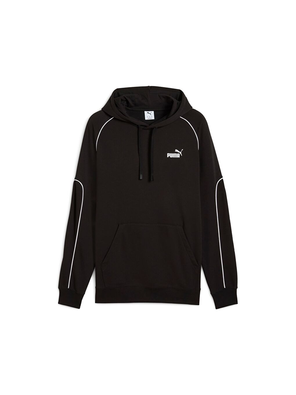 Siyah Sport Erkek Kapüşonlu Sweatshirt