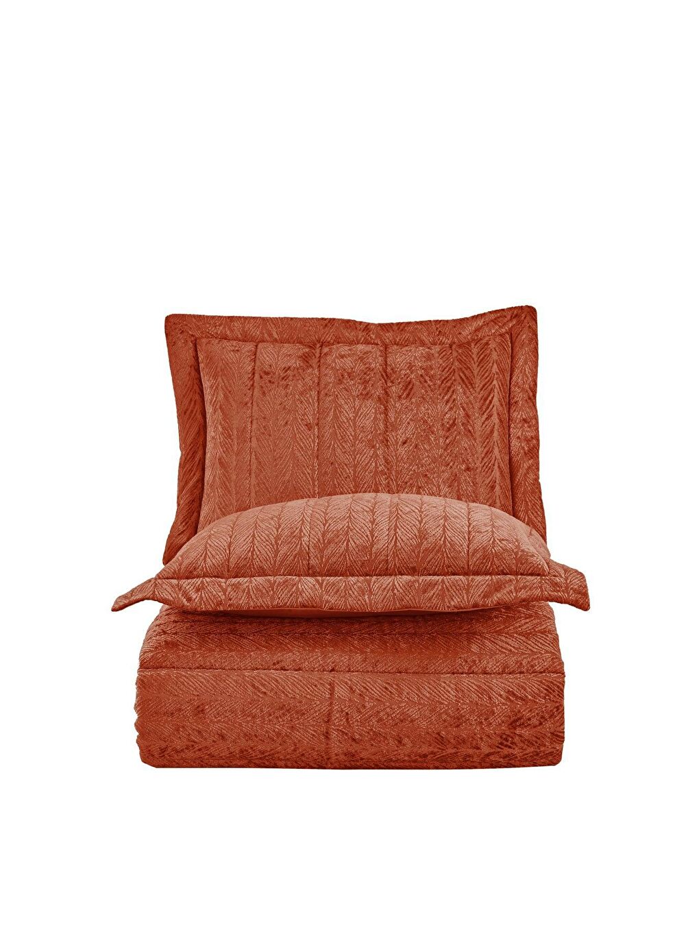 Elart Tarçın Velvet Kadife Comfort Set Modern Uyku Seti Tek Kişilik Tarçın 2 Parça - 2