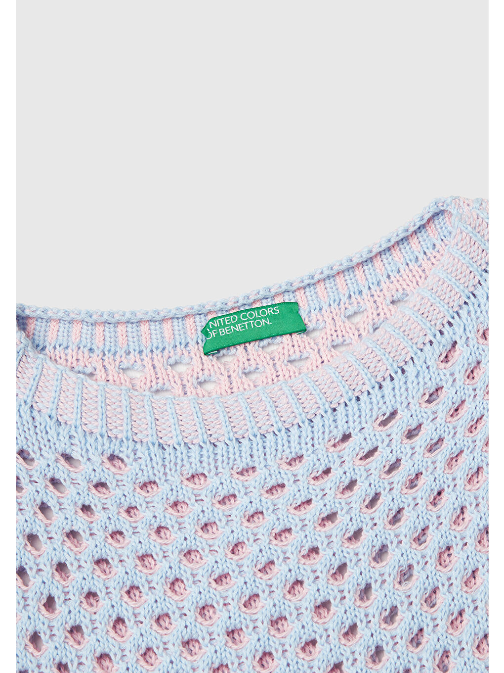 Kadın Açık Mavi Pamuk Karışımlı Kontrast Yanları Düğmeli Relax Fit Süveter-5