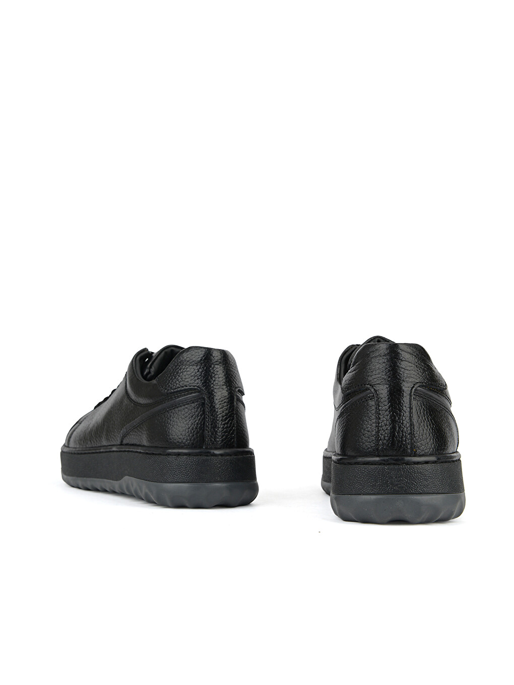 Erkek Hakiki Deri Sneaker 1631064zozy34 Siyah-2