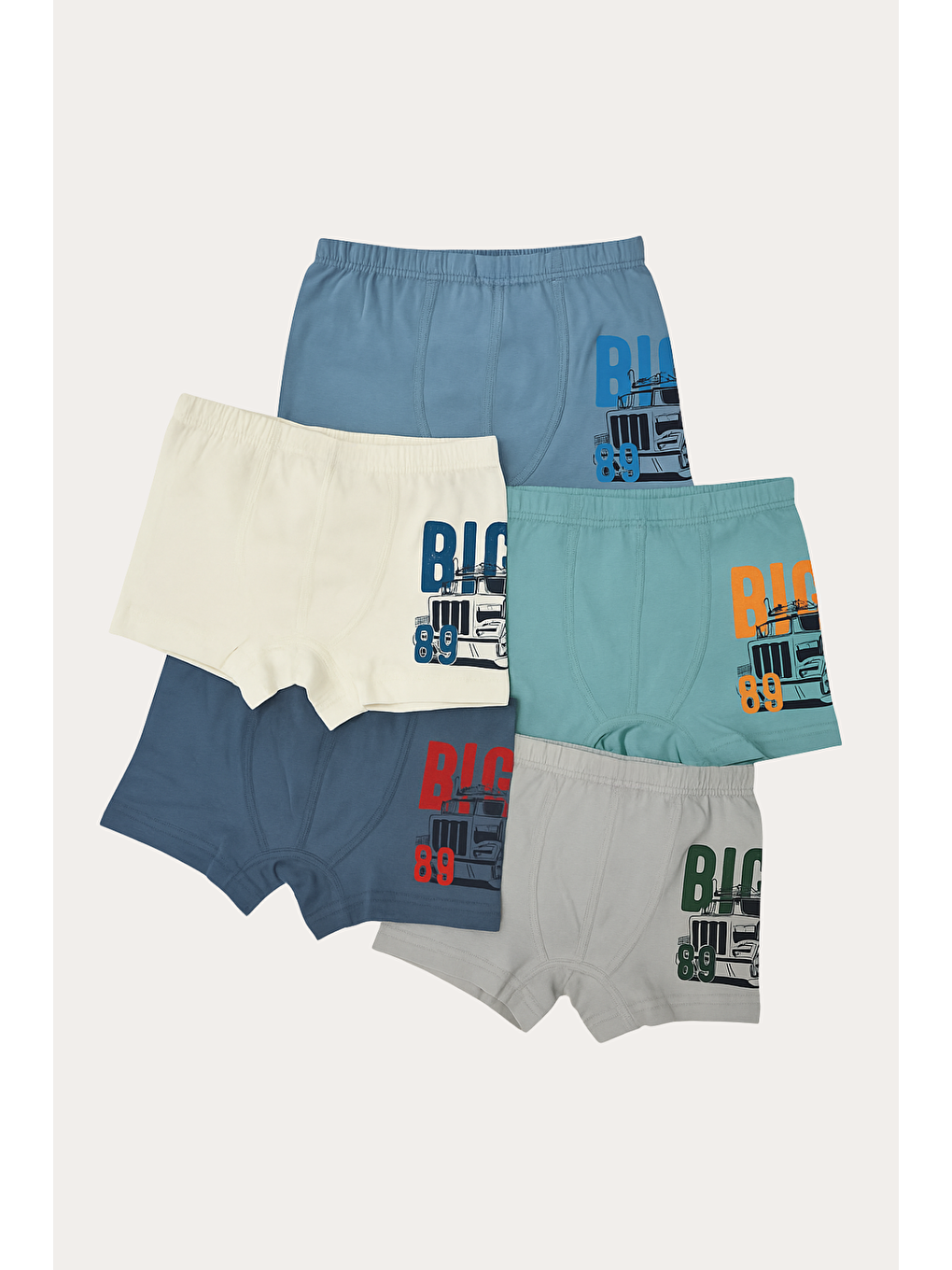 Karışık Erkek Çocuk Big 5'Li Boxer