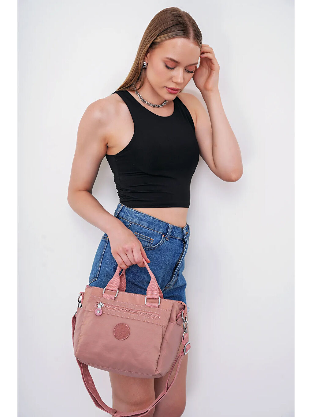 Pembe Kadın Omuz Çantası BHPC6007-1