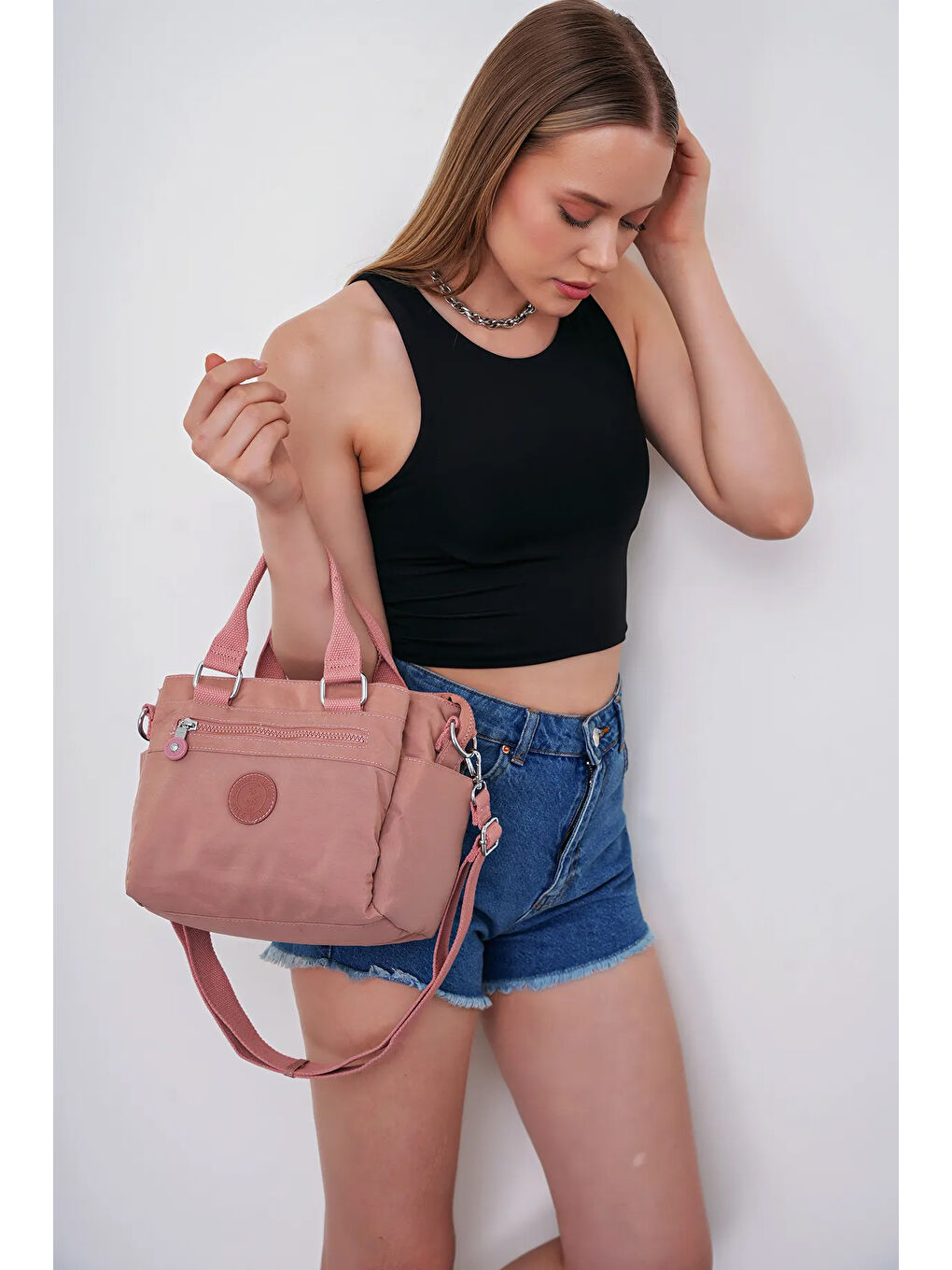 Pembe Kadın Omuz Çantası BHPC6007-2