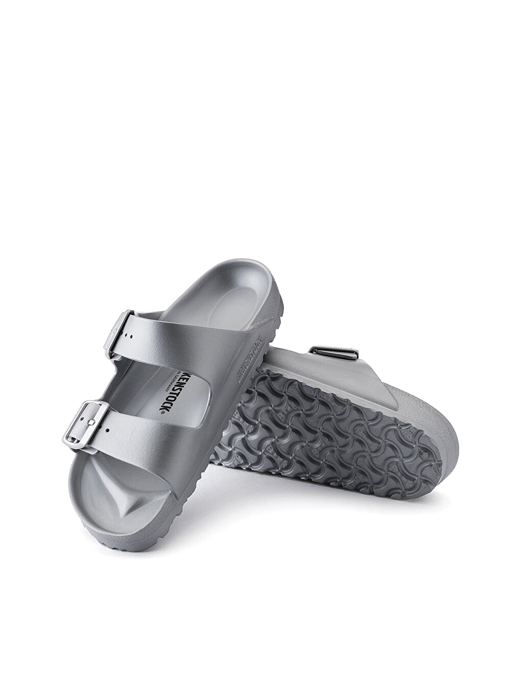 Gri Kadın Terlik 1003491 Arızona Eva Bırkenstock Metallıc Sılver-5