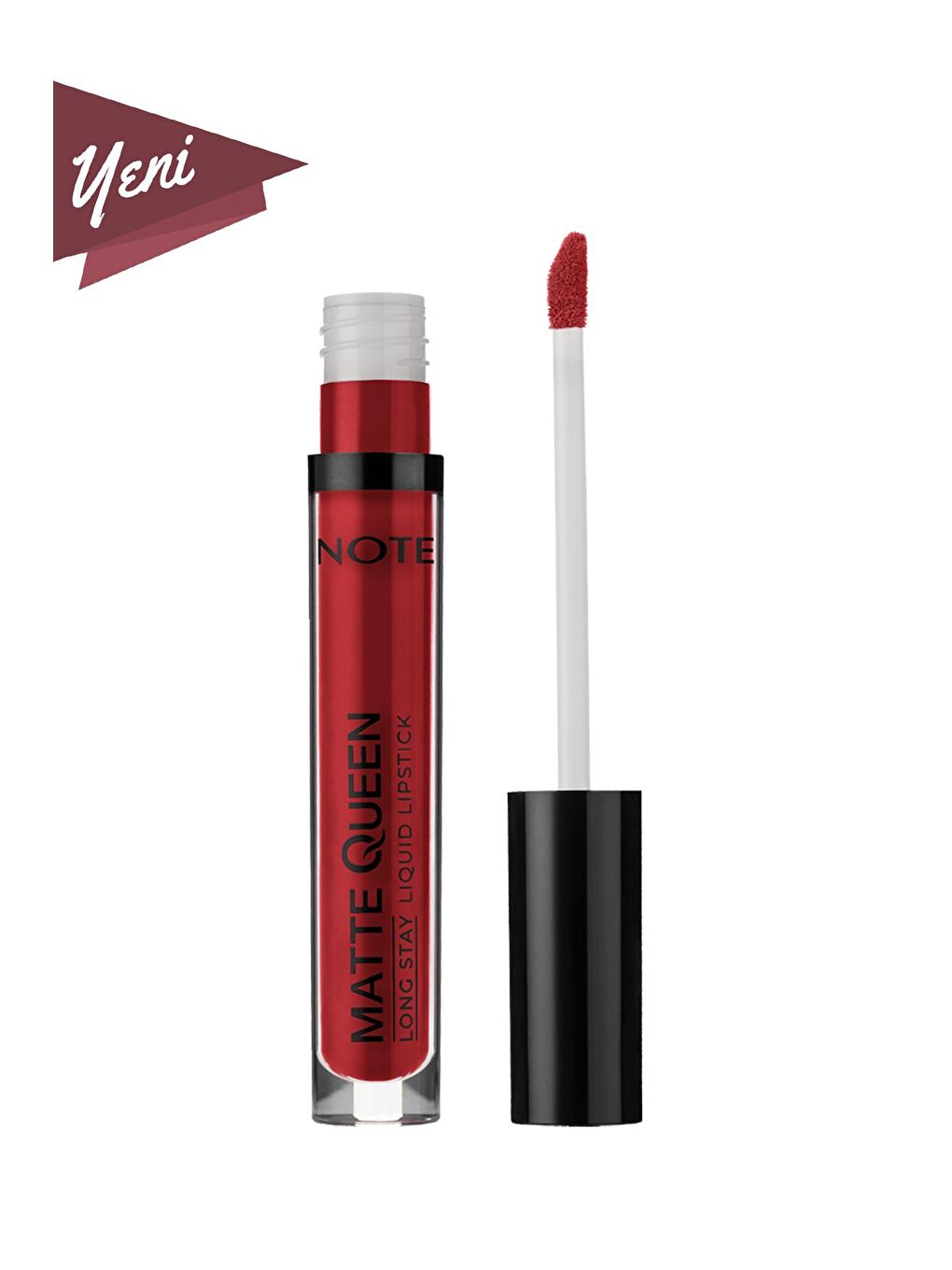 Note Cosmetique Kırmızı Matte Queen Lipstick Kalıcı Likit Ruj 15 Magestic Red - Kırmızı