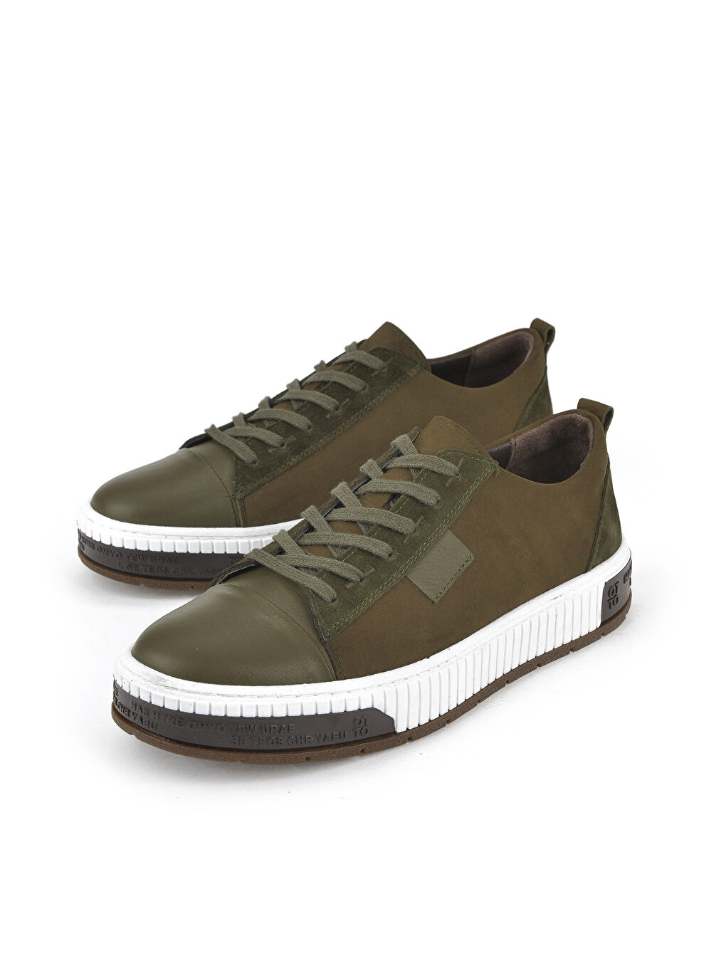 Erkek Hakiki Deri Ayakkabı 1511040ZY2321 Haki-4