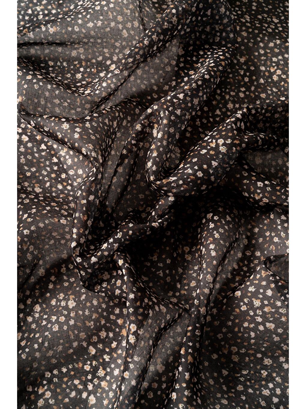 Siyah Kadın Çakıl Desen Pamuksu Soft Eşarp-2